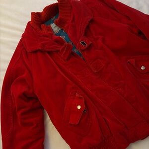 Vintage Current Seen Flannel Lined Warm Corduroy Jacket Red Size 16w